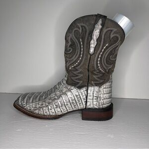 Dan Post Boots Genuine Cayman Leather Size 12 D Style DP 4809 Kingsley READ